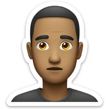 a person in deep sadness sticker