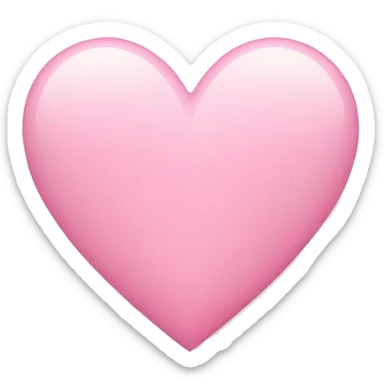 Light pink heart sticker