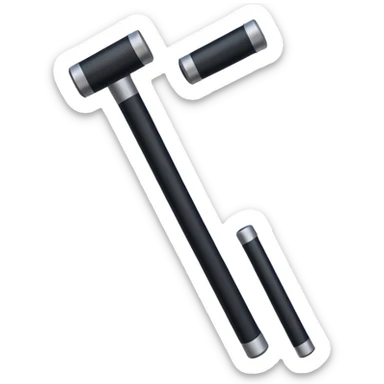 two police batons sticker