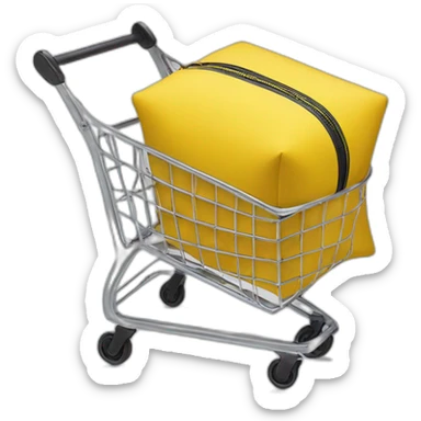Samsonite trolley yellow parachute fabric sticker