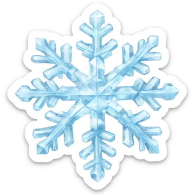 diamond crystal snowflake sticker