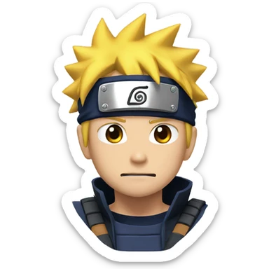 Naruto who is end a message sticker