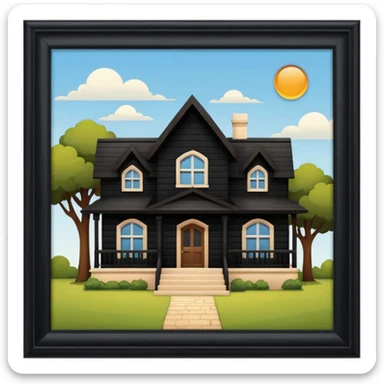 create skeuomorphism style, house for auction, emphasis on auction, it needs to be readable in 36 x36 pixels sticker