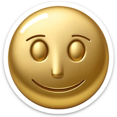Turn your picture into a gold emoji with no background. It's a picture of the letter J with a circle head. sticker