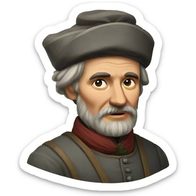 19th century peasants from Russia sticker