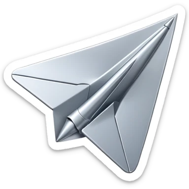 Share button with flying paper airplane sticker