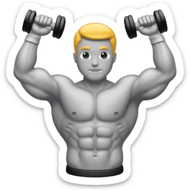 muscle icon sticker
