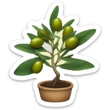 Olive plant sticker