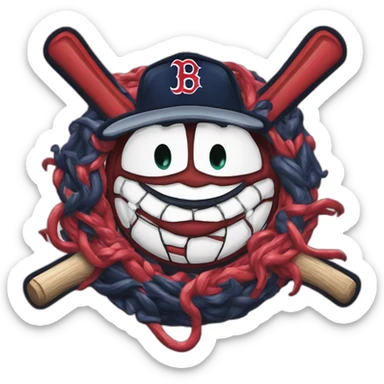 Logo lettre B équipe Boston Red sox sticker