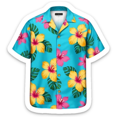 hawaiian shirt sticker