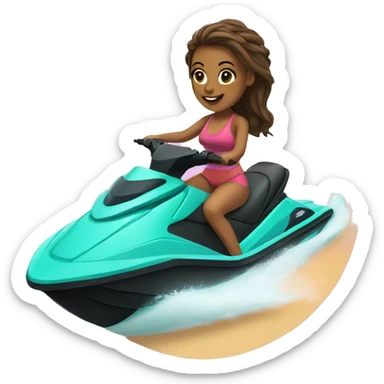 Girl on Jetski sticker