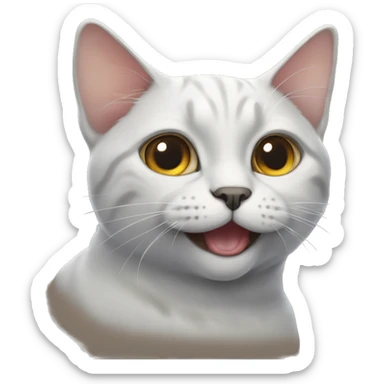 British Cat shinshilla sticker