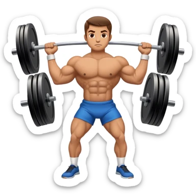barbell shrugs sticker