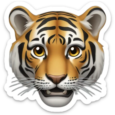 Tigre motorista sticker
