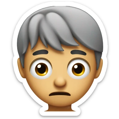 annoyed face eye twitching sticker