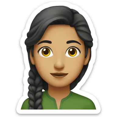 Pakistani girl environmentalist  sticker