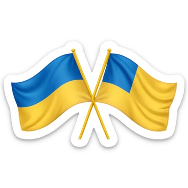 poland ukraine flag sticker