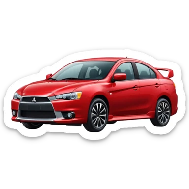 Mitsubishi car sticker