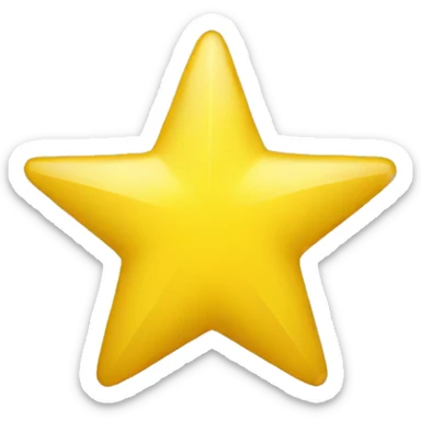 Yellow Star  sticker