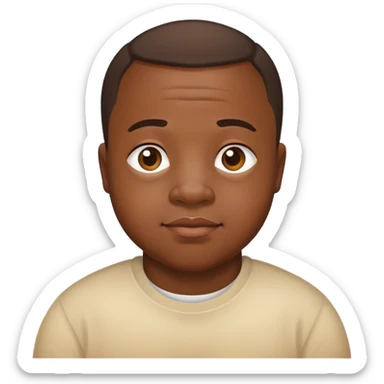 Black man with Down syndrome  sticker