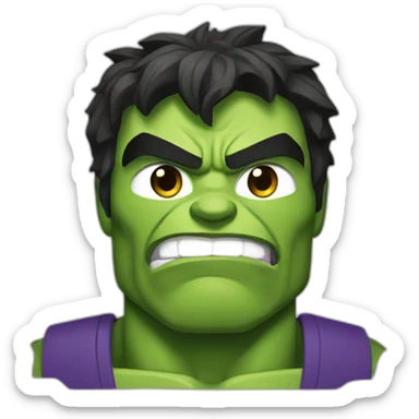 hulk superhero sticker