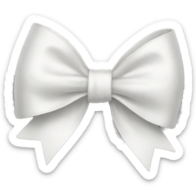 White bow sticker