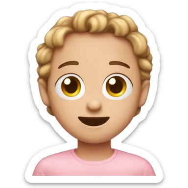 blush emoji with heart eyes sticker