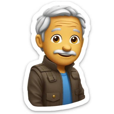 Un emoji qui fait un énorme bisous bien baveux  sticker