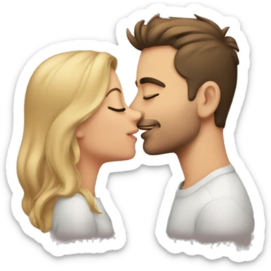 Boyfriend cheek kiss sticker