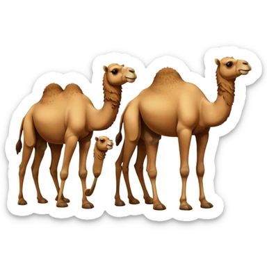 сделай фото верблюдов  sticker