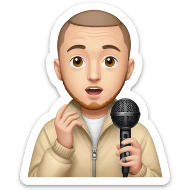 mac miller singing  sticker
