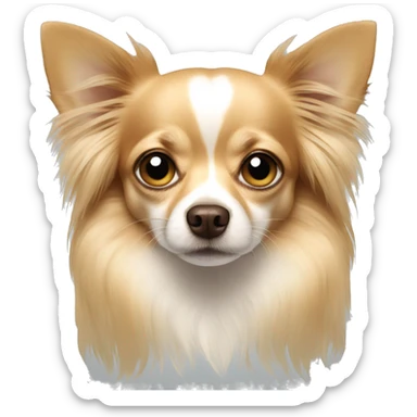 long-hair-chihuahua with tears sticker