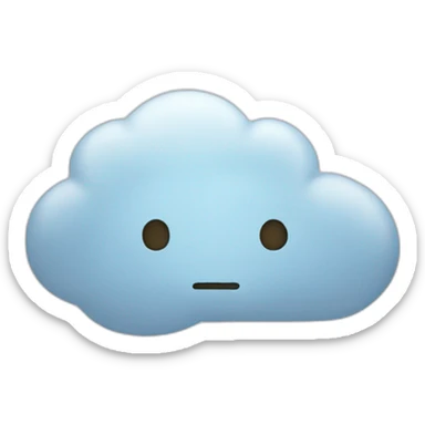 Thinking cloud sticker