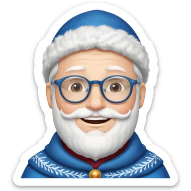 Father Frost WITH GLASSES sticker