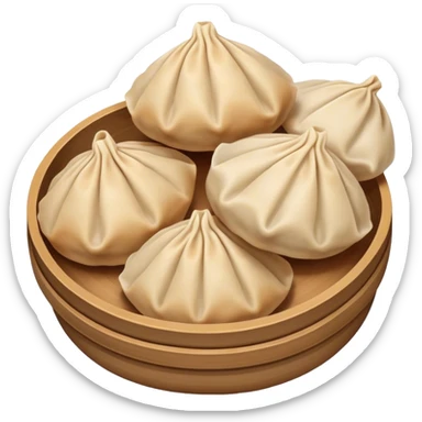 a handful buuz Mongolian dumpling  sticker