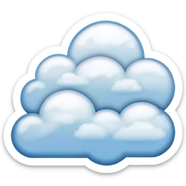 cloud when you think sticker