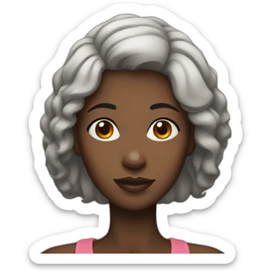 black woman sticker