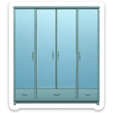 wardrobe modern closed mirror door sticker