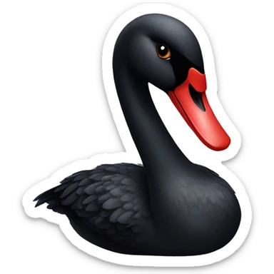 black swan sticker