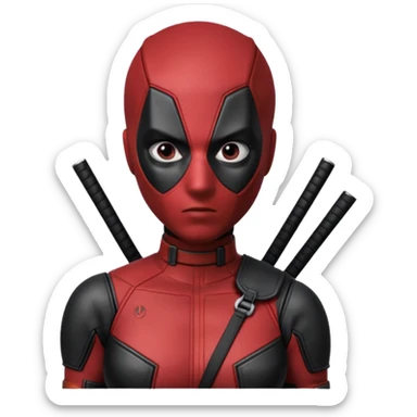 female deadpool from Deadpool & Wolverine movie sticker