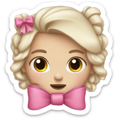 Cute bow sticker