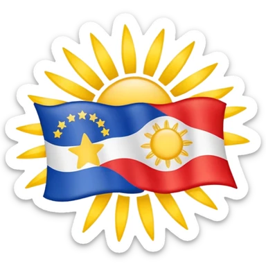 Filipino flag sticker