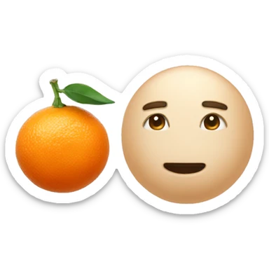 Ping tangerine sticker