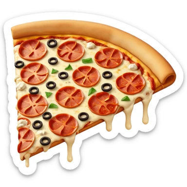 junk food pizza slice sticker