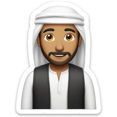 An arab man sticker