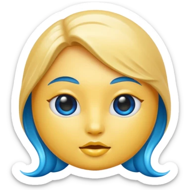 Make a blue siren emoji sticker