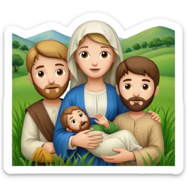 Mary And Jesus And Joseph sticker