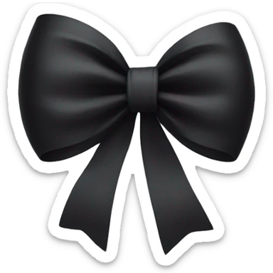black bow sticker