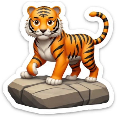 Tigre en la cima sticker