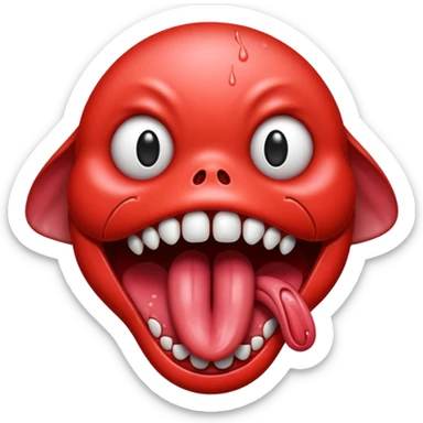 scary Tongue sticker